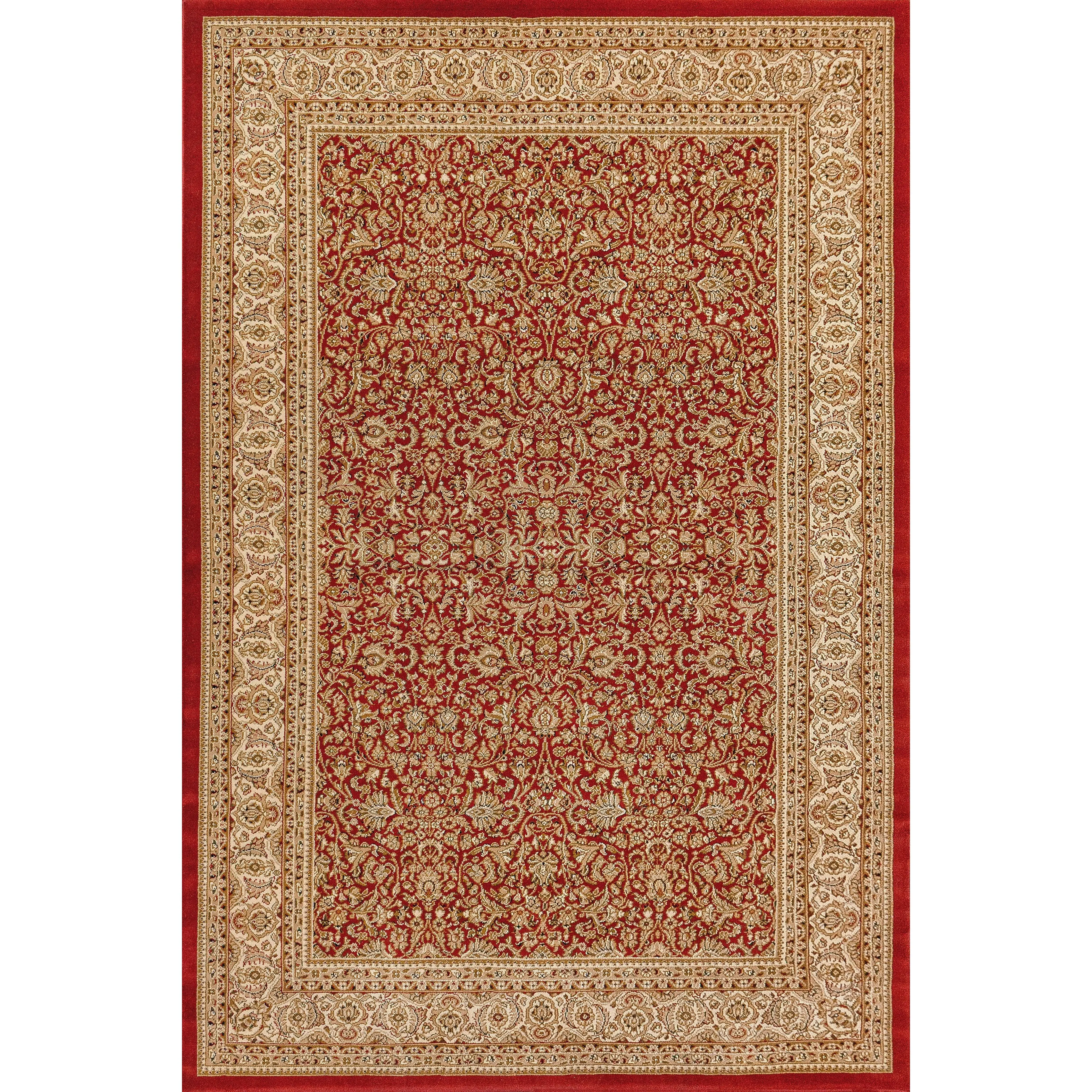 Dynamic Rugs Legacy 58004 Red Traditional Machine-Made Rug