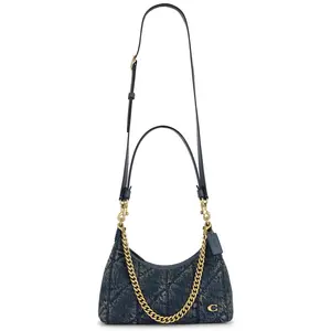 Coach Soft Quilted Loved Denim Juliet 25 Shoulder Bag in Dark Indigo