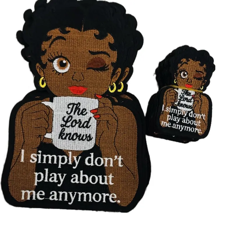 Women's Empowerment Iron-On Chenille Patches - Bold Unapologetic Energy Design, Empowering Message for Jackets, Denim, Hoodie