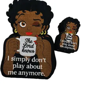 Unapologetic Energy Coffee Lover Patch for Women Empowerment Iron-On Design with Bold Chenille Style and Empowering Message Perfect for Jackets Totes Denim Backpacks or Hoodies
