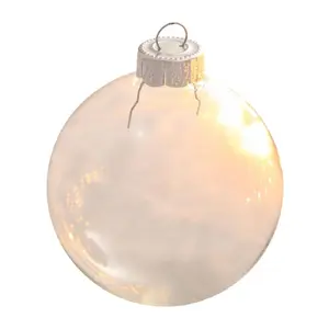 Whitehurst 4-Piece 4.75" Glass Ornament, Clear Finish