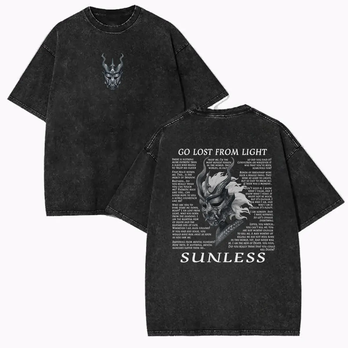 Sunless Go Lost From Light T-Shirt, Shadow Slave Dark Fantasy Graphic Tee, Sunny Novel Shirt, Vintage Anime Style Tee, Bookish Fan Gift