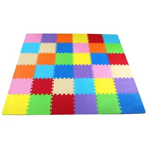 BalanceFrom 9 Color Thick Interlocking Puzzle Foam Exercise Play Mats, 36 Sq Ft BalanceFrom 9 Color Thick Interlocking Puzzle Foam Exercise Play Mats, 36 Sq Ft