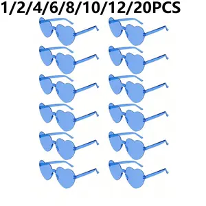 Unisex Heart-Shaped Glasses, Fashion Party Sunglasses, Beach Accessory, Perfect for Weddings, Birthdays, Travel, Bridal Gift, Singles Parties