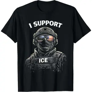 100%cotton ICE Agent Federal Law Enforcement T-Shirt