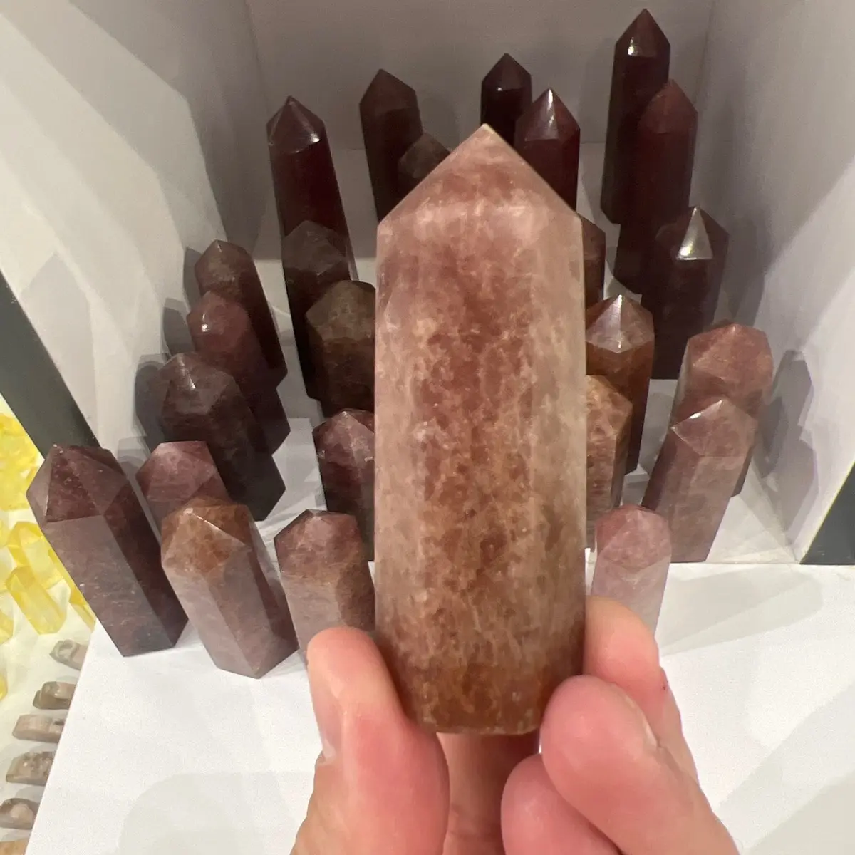 Strawberry Quartz Crystal Tower