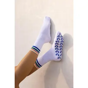 Rainbow Cloud Pilates Barre Grip Socks