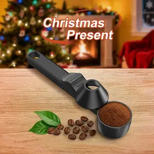 Reusable Coffee Spoon and Funnel, Reusable K-Cup Refillable Coffee Pods, Mess-Free Measuring Spoon 2 Tbsp Capacity, Suitable for Ground Coffee