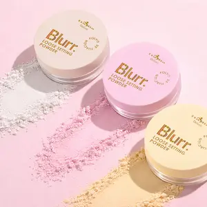 Italia Deluxe Blurr. Loose Setting Powder, Makeup for Oil Control, 3 Shades