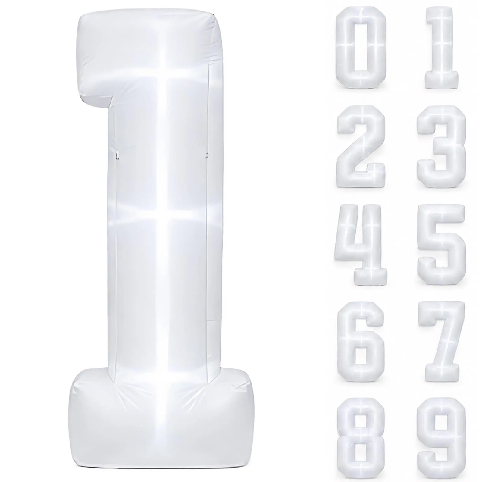 5ft Giant Inflatable Number 1 Light up Inflatable Party Supplies