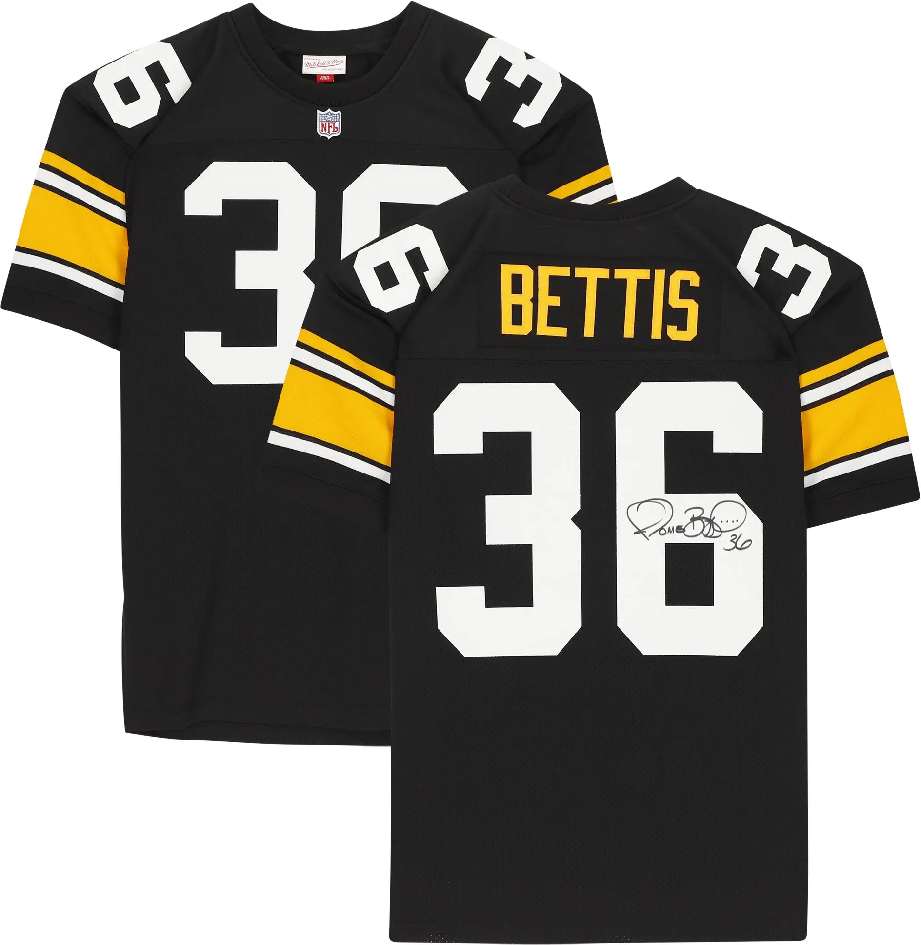 Jerome Bettis Pittsburgh Steelers Autographed Mitchell & Ness Black Authentic Jersey - Fanatics Authentic Certified