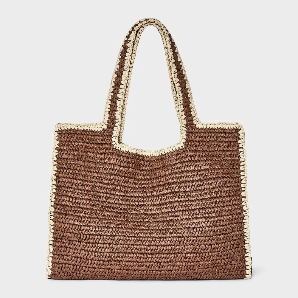 Straw Tote Bag - A New Day