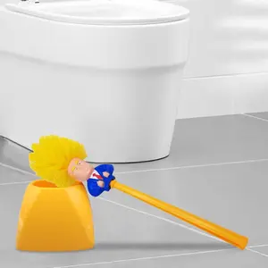 Commander's Funny Toilet Brush - Original Plastic Cleaner with Hilarious Design & Ergonomic Grip for Practical Cleaning Fun & Creative Gift Idea funny brush(Brush with base)