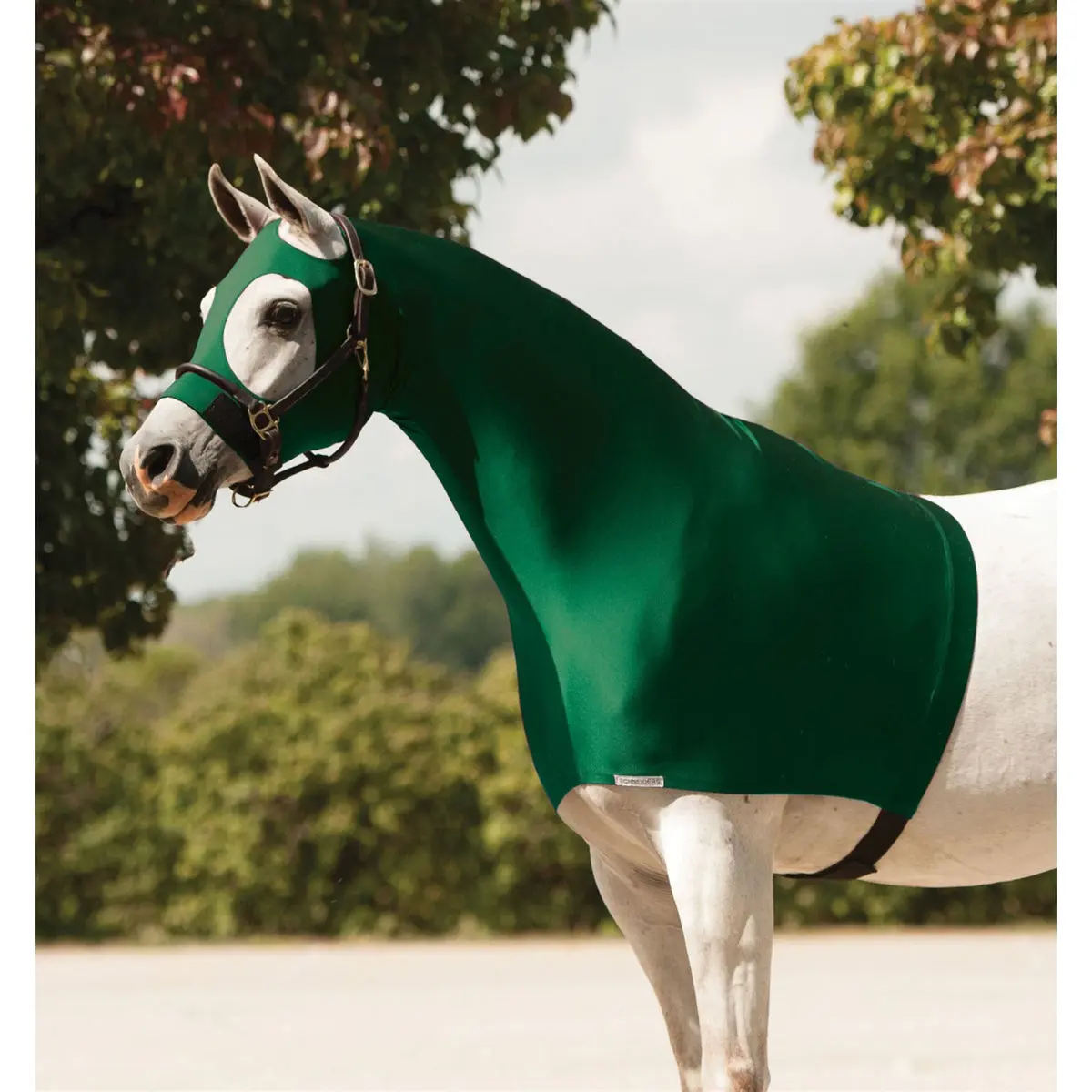UltraFlex Pull-On Slicker Hood for Equestrian Use, UV-Protection Shower Cap with Tailcover