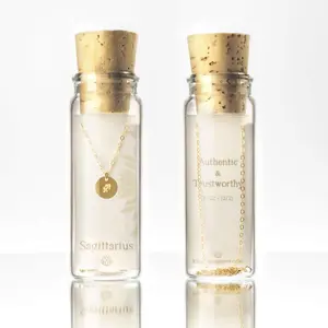 Sagittarius Zodiac Necklace Bottle