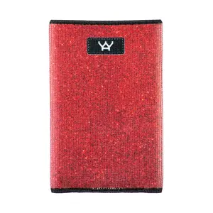212 MAIN Men's Red Glitter Slim Front Pocket Wallet - Credit Card Organizer, Durable, Stylish Wallet