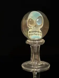Glass skull marble #2