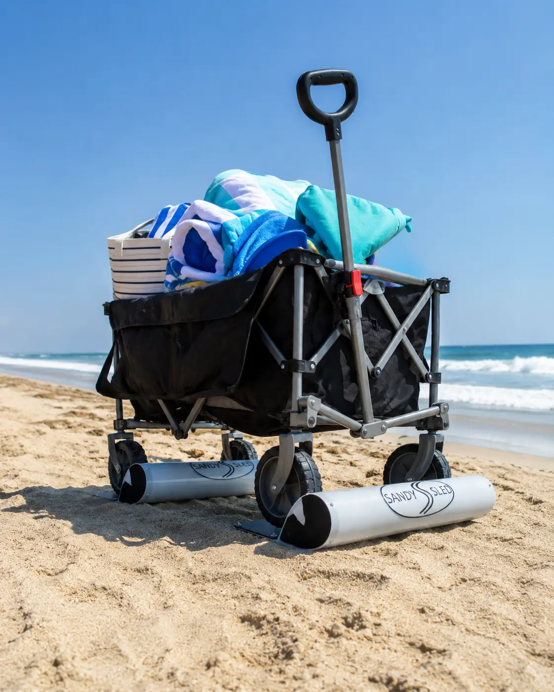 The Original SandySled pull your beach goods through the sand!