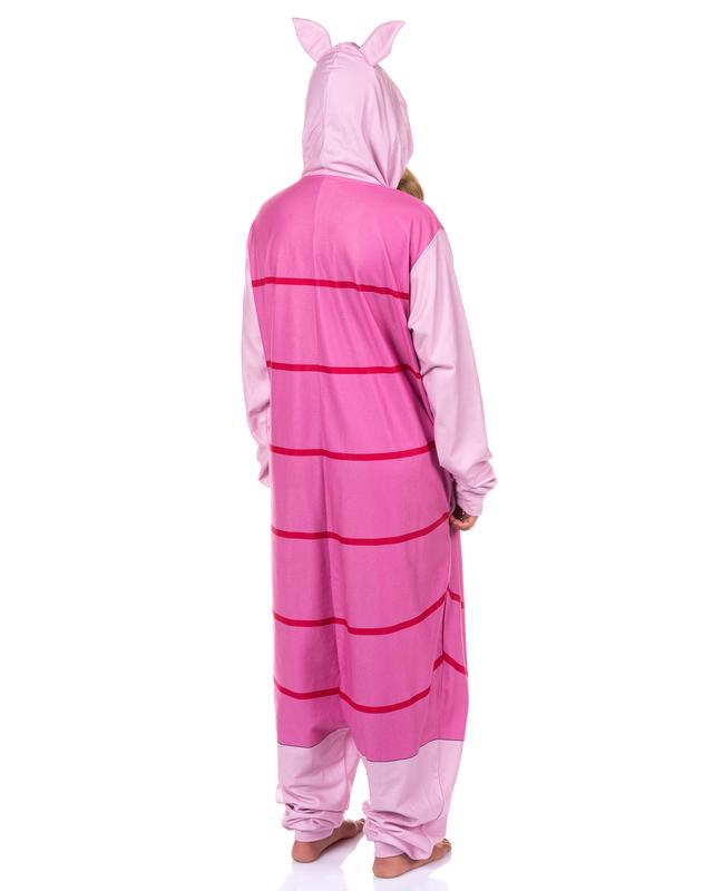 Disney Winnie The Pooh Union Suit Piglet Kigurumi Hooded Costume One Piece Pajama Loungewear