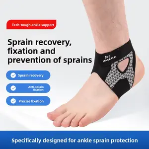 Adjustable Figure-8 Ankle Support Brace for Men & Women – Breathable Mesh Compression Ankle Stabilizer, Ideal for Sports, Running & Daily Wear