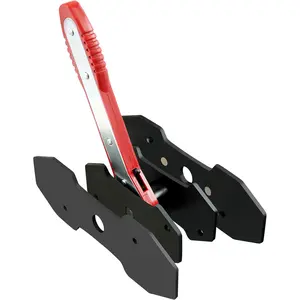 Brake Caliper Piston Compression Tool Kit, 360° Swivel Head with Ratchet Mechanism, Includes Adapter Plates for Single, Dual, and Quad Piston Calipers, Automotive Repair Tool