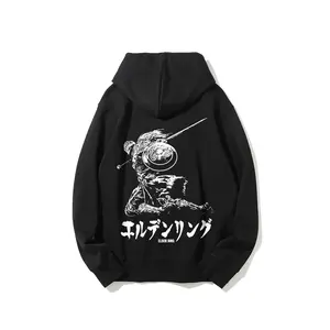 White Elden Ring Tarnished Printed Unisex Casual Hoodie
