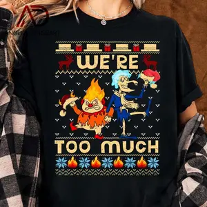 Delivered after Christmas-Miser Brothers Heating and Cooling T-Shirt, Heat and Snow Miser Christmas Tee, Funny Retro Holiday T-Shirt, Classic Xmas Gift