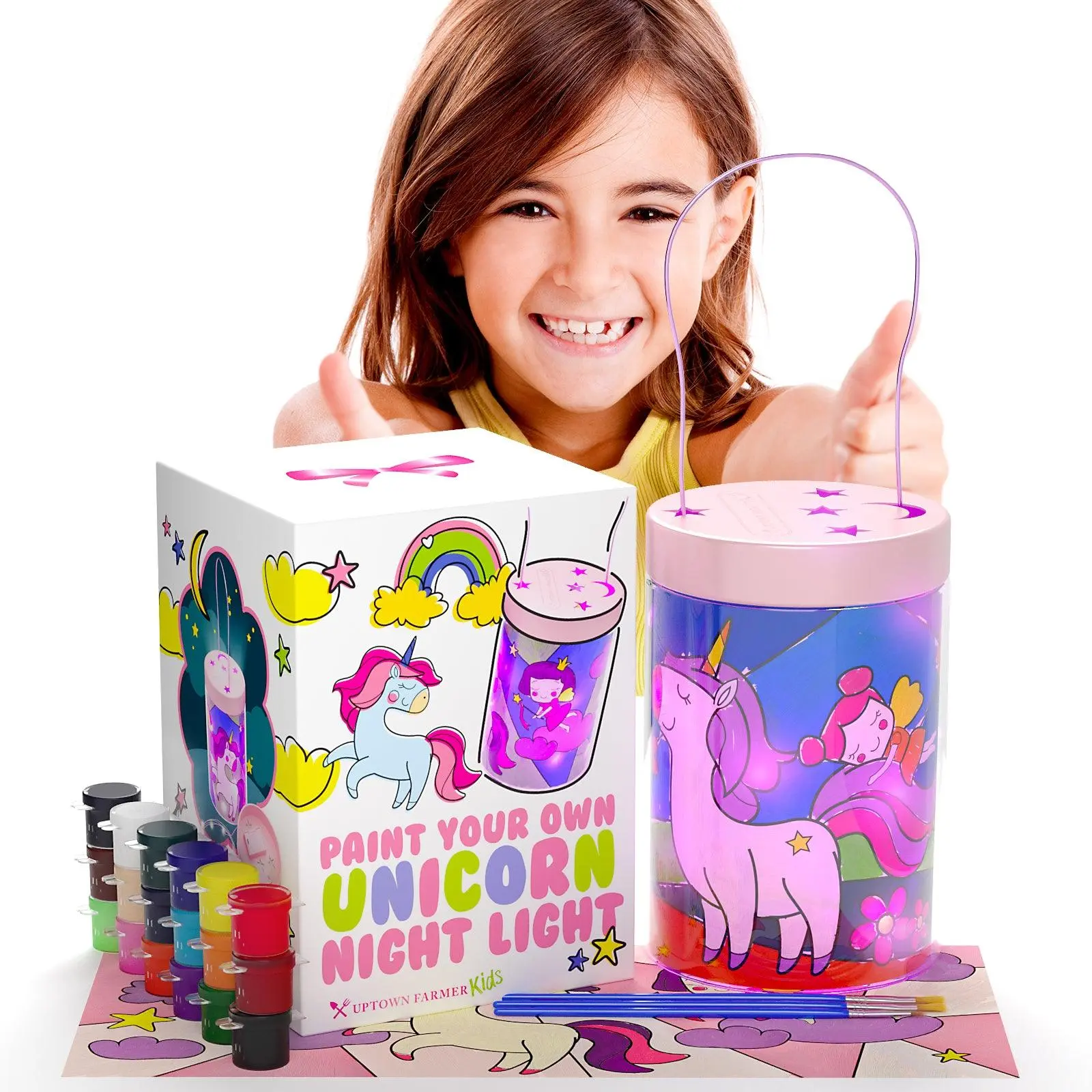 Paint Your Own Unicorn Night Light - Unicorn Light or Unicorn Lights for Kids Room