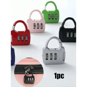 Digit Mini Round Combination Lock, Padlock, Anti-Theft, Luggage Lock, Student, Dormitory, School Bag, Cabinet, Drawer Lock，For Backpack,  Student Dormitory, Cabinet, Drawer，Electric Bike, Bicycle Basket Lock, Helmet Lock, Cabinet,