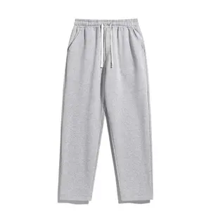 Men's Regular Fit Solid Drawstring Waist Sweatpants, Casual Pocket Design Pants for Fall & Winter, Men's Trousers for Daily Wear, Work Trousers Men, Close Up Pants, Pants for Men Menswear Plain Grey Baggy Pants
