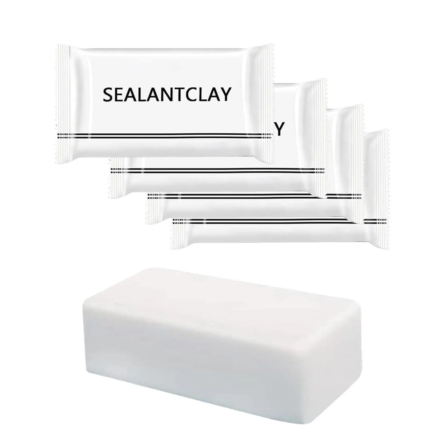 10pcs White Water-Resistant Sealant Mastic - Sealant Clay, Construction Adhesives & Sealers, Concrete Crack Repair Kit for Cement Cracks, Wall Holes