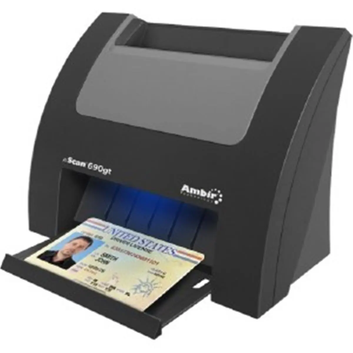 Ambir DS690GT-A3P Auto-Duplex ID Card Scanner, Color or Grayscale, High-Quality Scans, for Athenahealth Patient Registration, Compatible with Mobile Carts