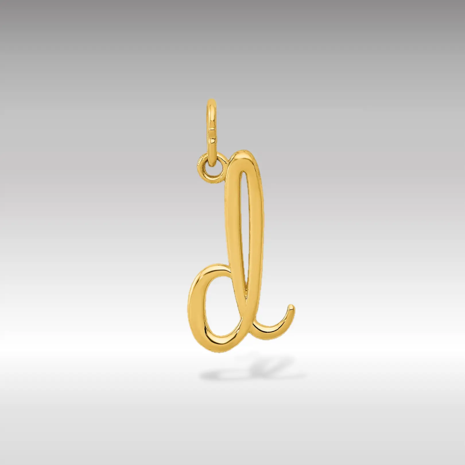 14K Gold Lowercase Initial "d" Pendant - Model YC1060