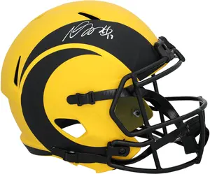 Davante Adams Los Angeles Rams Autographed Riddell Rave Speed Replica Helmet - Fanatics Authentic Certified