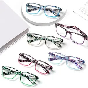 DEAAOK 3 Pack  Reading Glasses for Women Men - Blue Light Blocking UV Filter Computer Readers with Spring Hinge