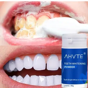 Magical Natural Whitening Teeth Cleaning Tooth Powder for Oral Health Gentle Teeth Care Cleanser Removes Stains & Plaque - Cleansing Purple 3 DAYS