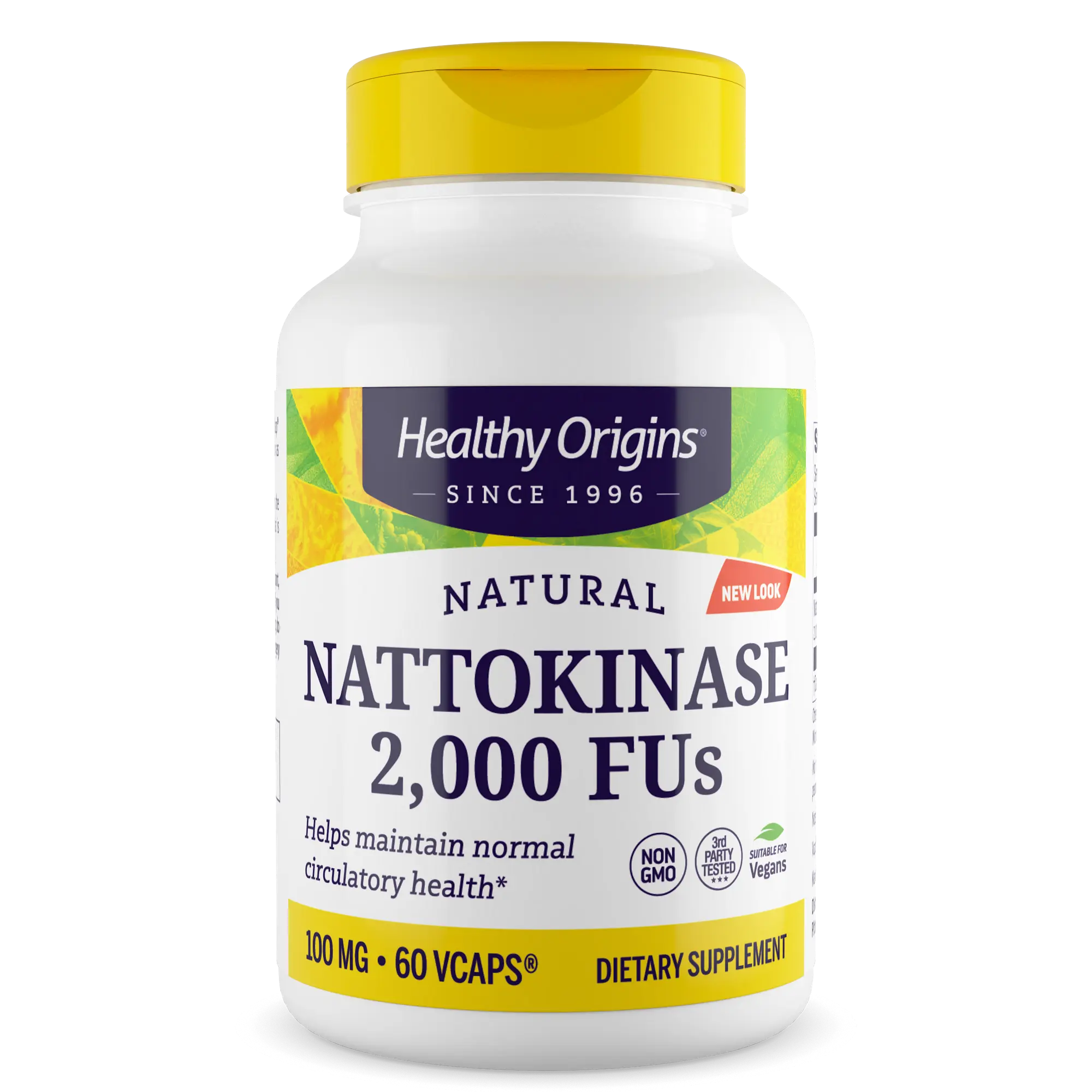 Healthy Origins - Nattokinase 2,000 FUs Normal Circulatory Health Non-GMO 3 Sizes