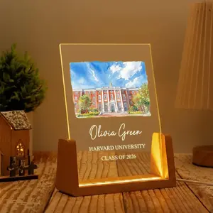 Custom University LED Night Light, Personalized College Graduation Gift, Graduate Keepsake, Unique Grad Keepsake Gift, Gift for Friends