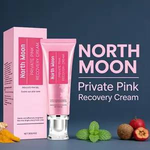 NORTH MOON Private Pink Recovery Cream - Curcumin & Arbutin Intimate Brightening Moisturizing Hydrating Barrier Cream Moisturizer