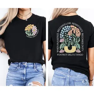 100% Cotton When Injustice Becomes Law Resistance Becomes Duty Shirt, Protest T-Shirt, Pro Choice Tee, Social Justice Gift, Unsiex Human Rights Tee, Equality