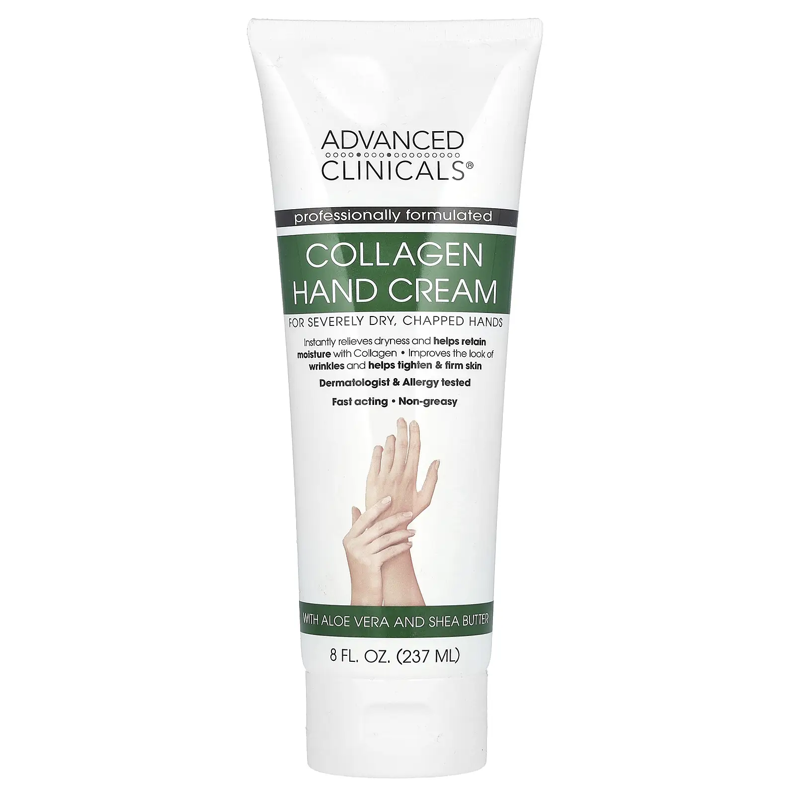 Advanced Clinicals Collagen Hand Cream, 8 fl oz (237 ml)