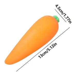 Carrot Vegetable Stress Toy Sensory Toys Squishy Stress Reliefing Pinch Toy Fidget Decompression Sensory Toy for Kids Adult Gift