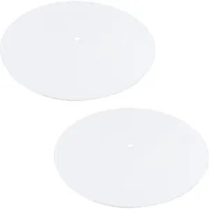 Lampshade Diffuser Frosted White Acrylic Plate with 3/8" Center Hole,for Drum Lamp Shade Pendants Light Ceiling Lights, 11.6-inch/29.5cm Diameter - Pack of 2