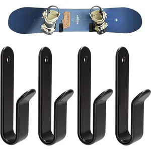 Horizontal Snowboard Wall Mount Clips Snowboard Wall Rack Snowboard Mount Storage Snowboard Display Wall Mount for Room, Garage