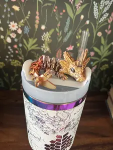 Baby Axolotl Dragon Straw Topper