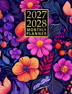 2027-2028 Monthly Planner Large Two Year January 2027 through December 2028 with Holidays and Inspirational Quotes