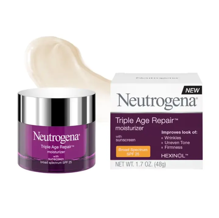 Neutrogena Triple Age Repair Moisturizer SPF 25, 1.7 fl oz