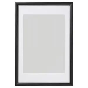 Frame, black stained, 24x35 ¾ "Picture frames, poster frames, wall-mountable horizontally or vertically - slide-in frame strips, scratch-resistant wall gallery frames.