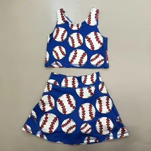 Girl Atheletic Clothes Baseball Yoga Dress Beach Wear Quick Dry Sports Clothes