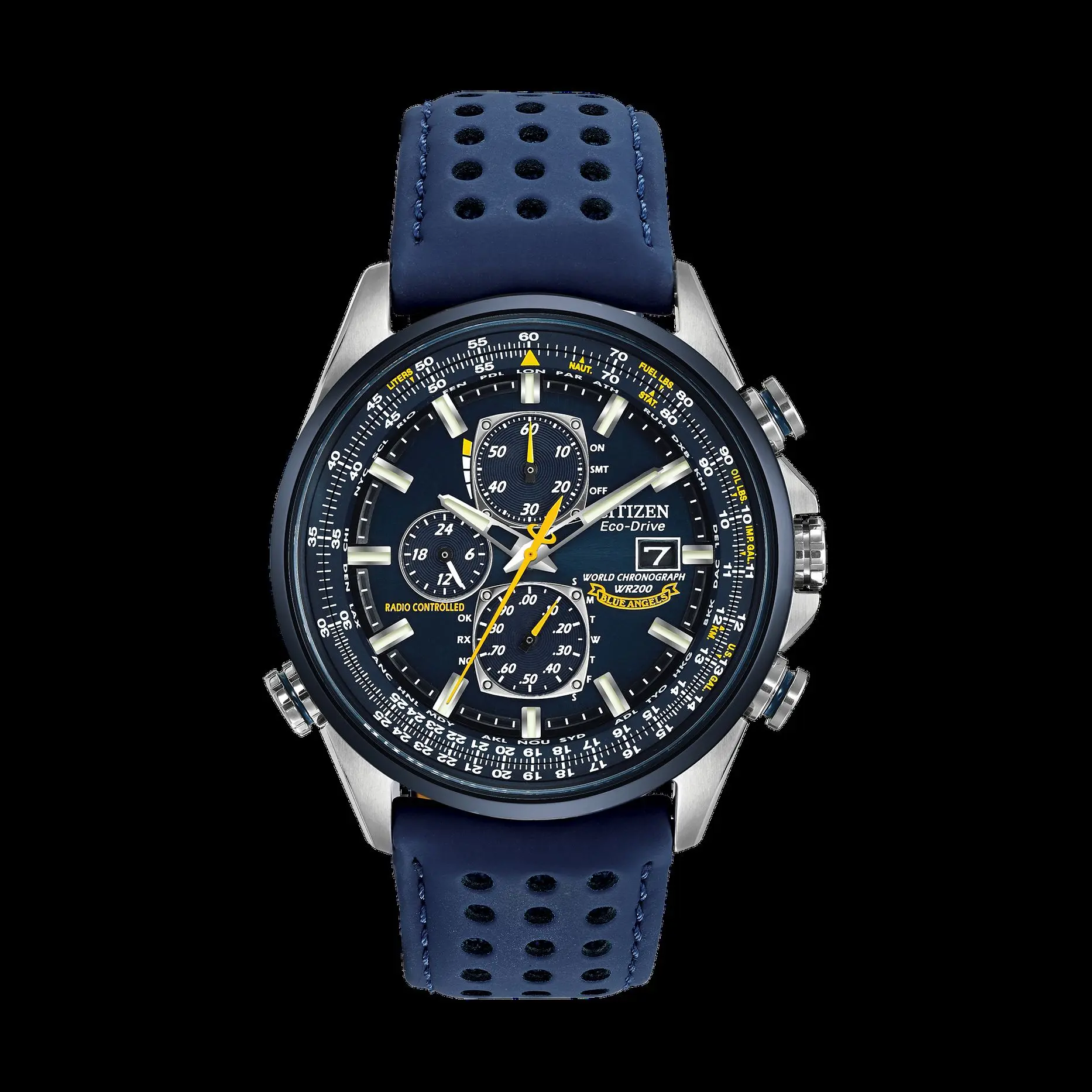AT8020-03L Citizen Eco Drive Blue Angels World Chronograph Men's Watch